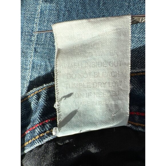 Y2K Cult Of Individuality Jeans Size 34 Medium Wash Distressed Straight Leg - Picture 7 of 10